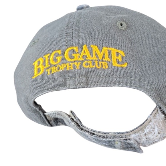 Mens Big Game Trophy Club Camo Deer Skull American Flag Embroidered Baseball Cap - Picture 2 of 9